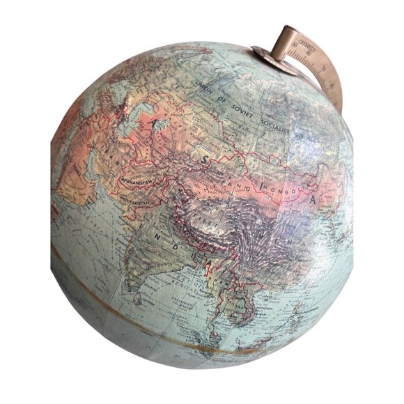 Vintage Replogle World Book 12" Globe USSR - Picture 5 of 7